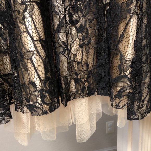 Black lace strapless dress - Picture 5 of 5